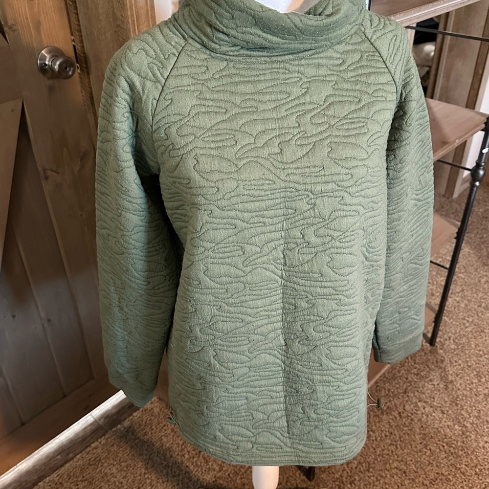 Elegant Olive Cowl Neck Sweater